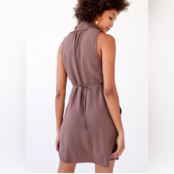 Wilfred Sabine Dusty Purple Wrap Style Sleeveless
Waist Tie Dress Size xxs - Picture 3 of 8